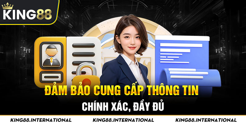 Đảm bảo thông tin chính xác